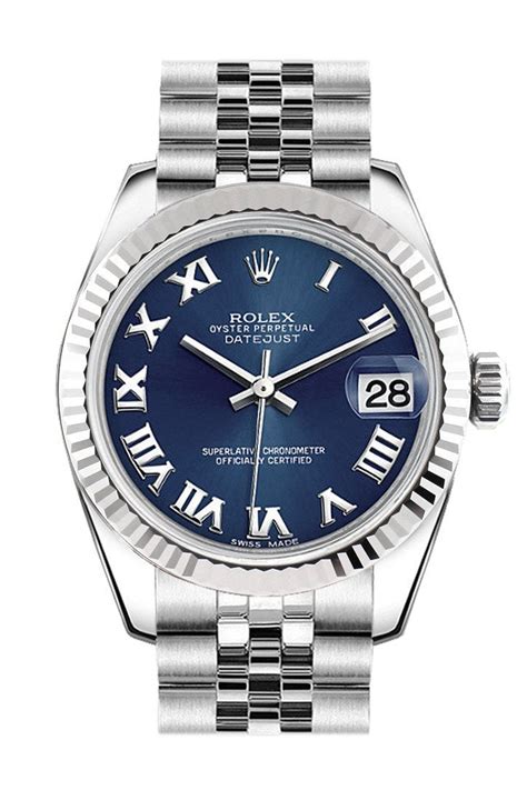 Rolex Datejust 31 31MM Blue Dial Jubilee Box+Papers 178274 